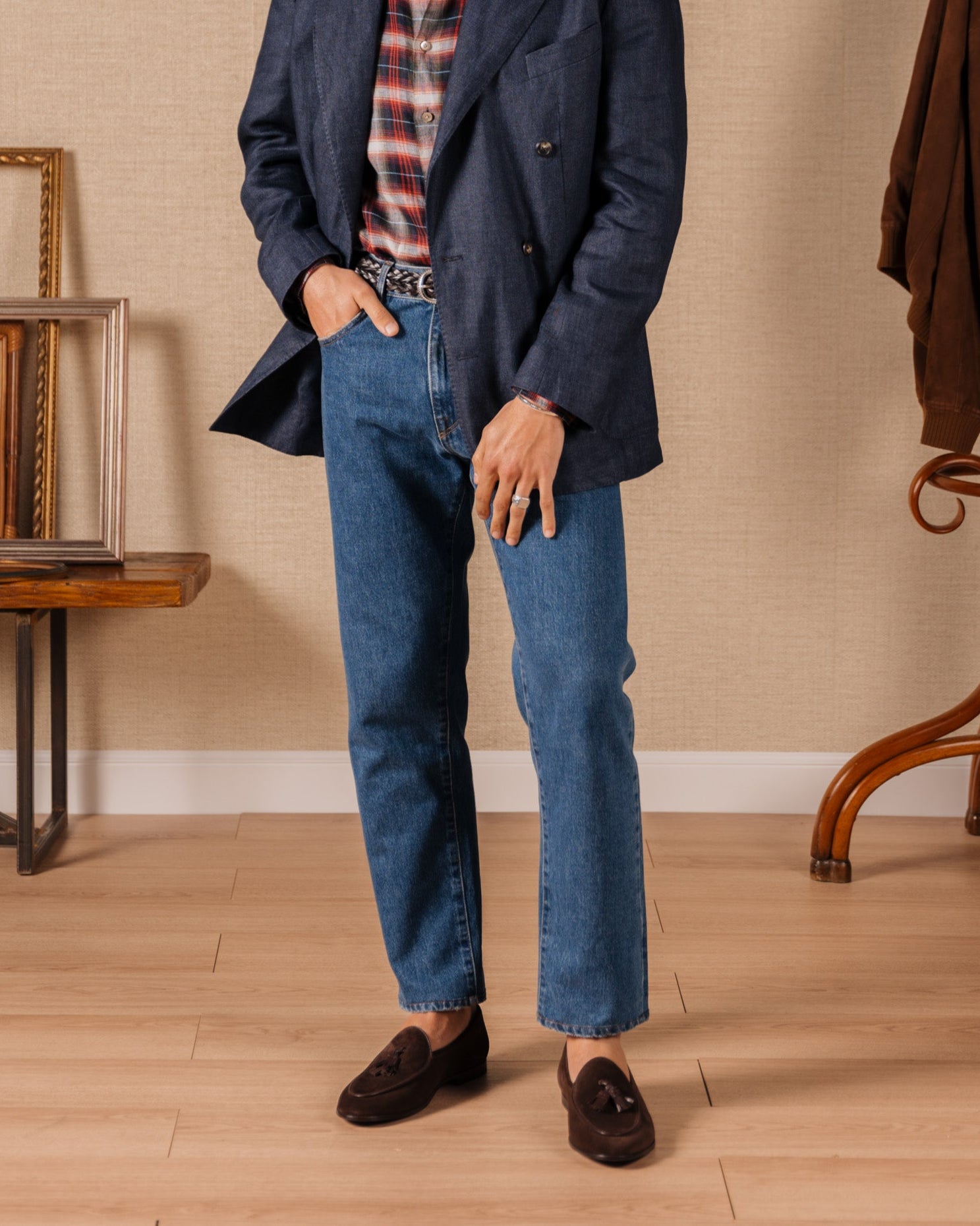 Bellagio Tassel Loafer – Dark Brown Suede Leather with Premium Leather Sole