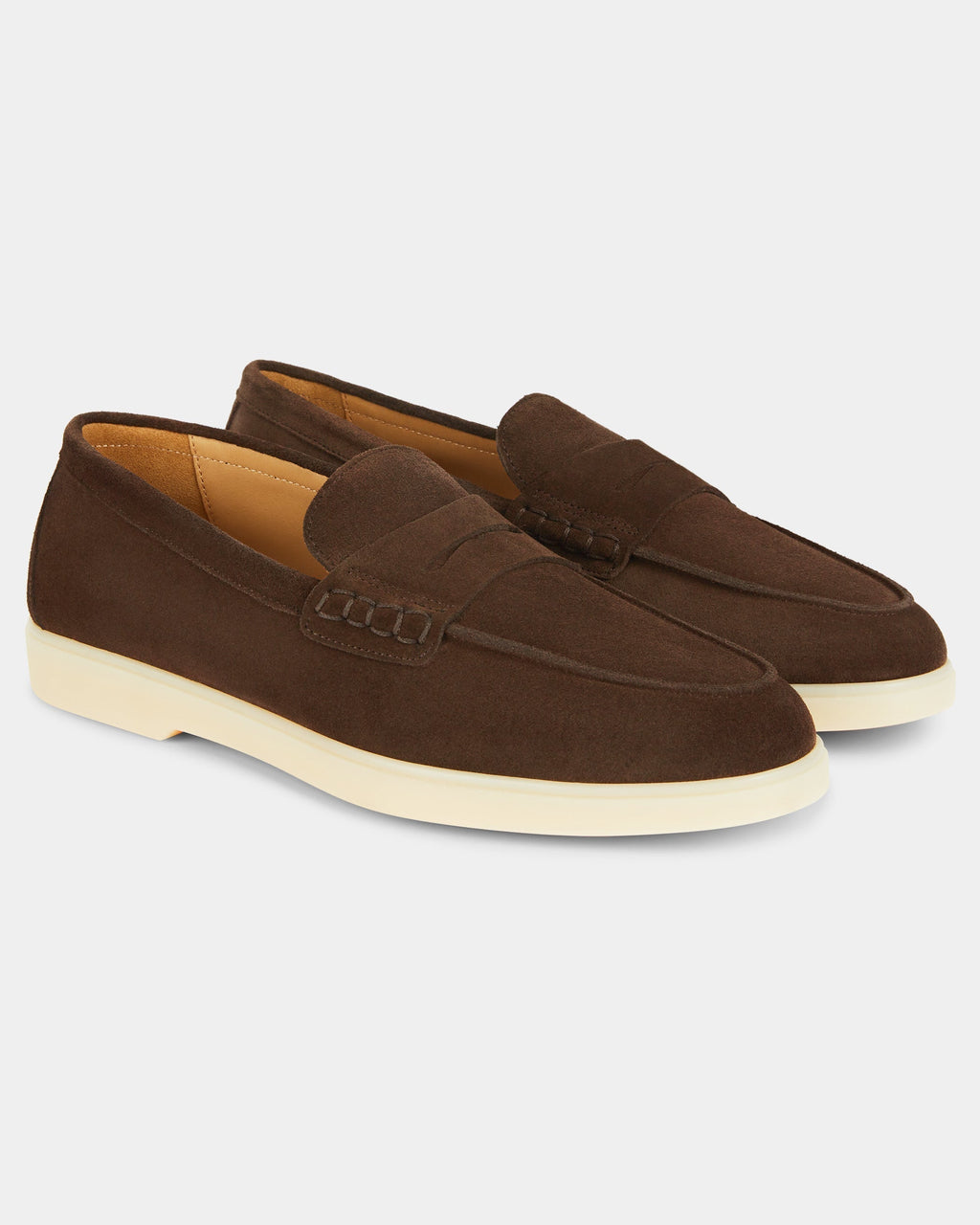 Harbour | Casual Loafer – Dark Brown Suede Leather with Comfortable Cup Sole & Leather Lining