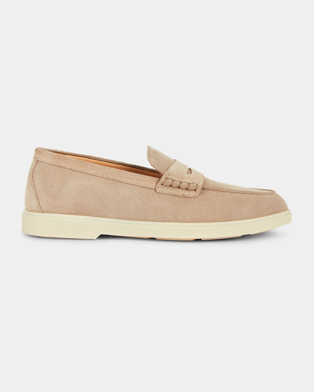 Harbour | Casual Loafer – Beige Suede Leather with Comfortable Cup Sole & Leather Lining