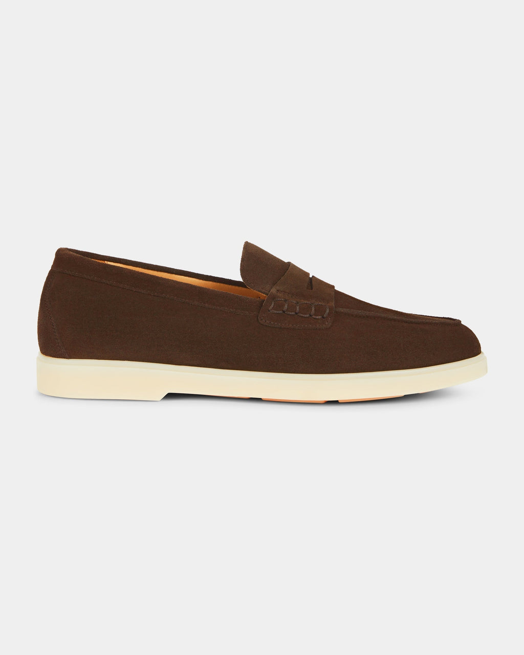 Harbour | Casual Loafer – Dark Brown Suede Leather with Comfortable Cup Sole & Leather Lining