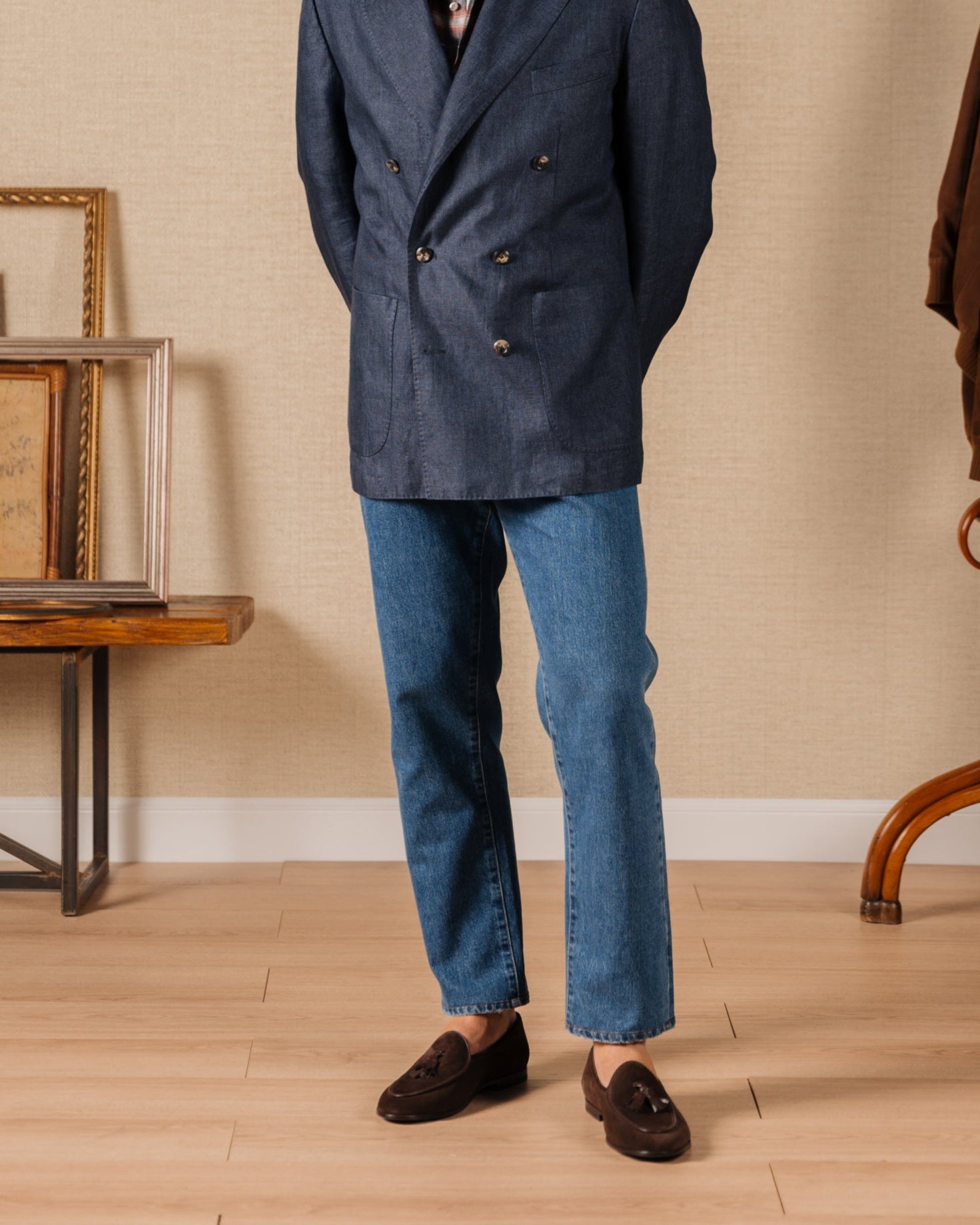 Bellagio Tassel Loafer – Dark Brown Suede Leather with Premium Leather Sole