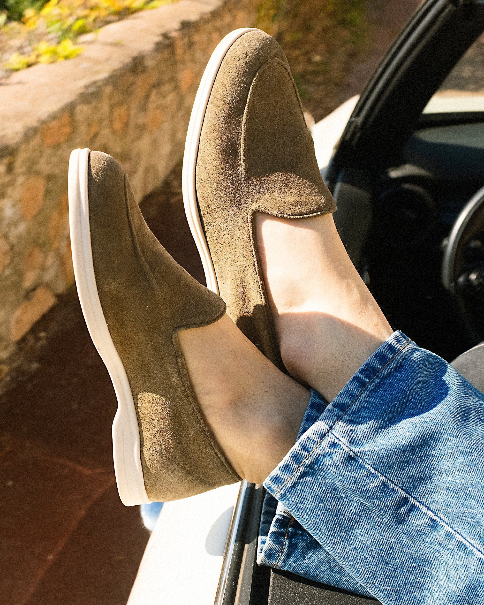 Brännö – Moss Green Suede